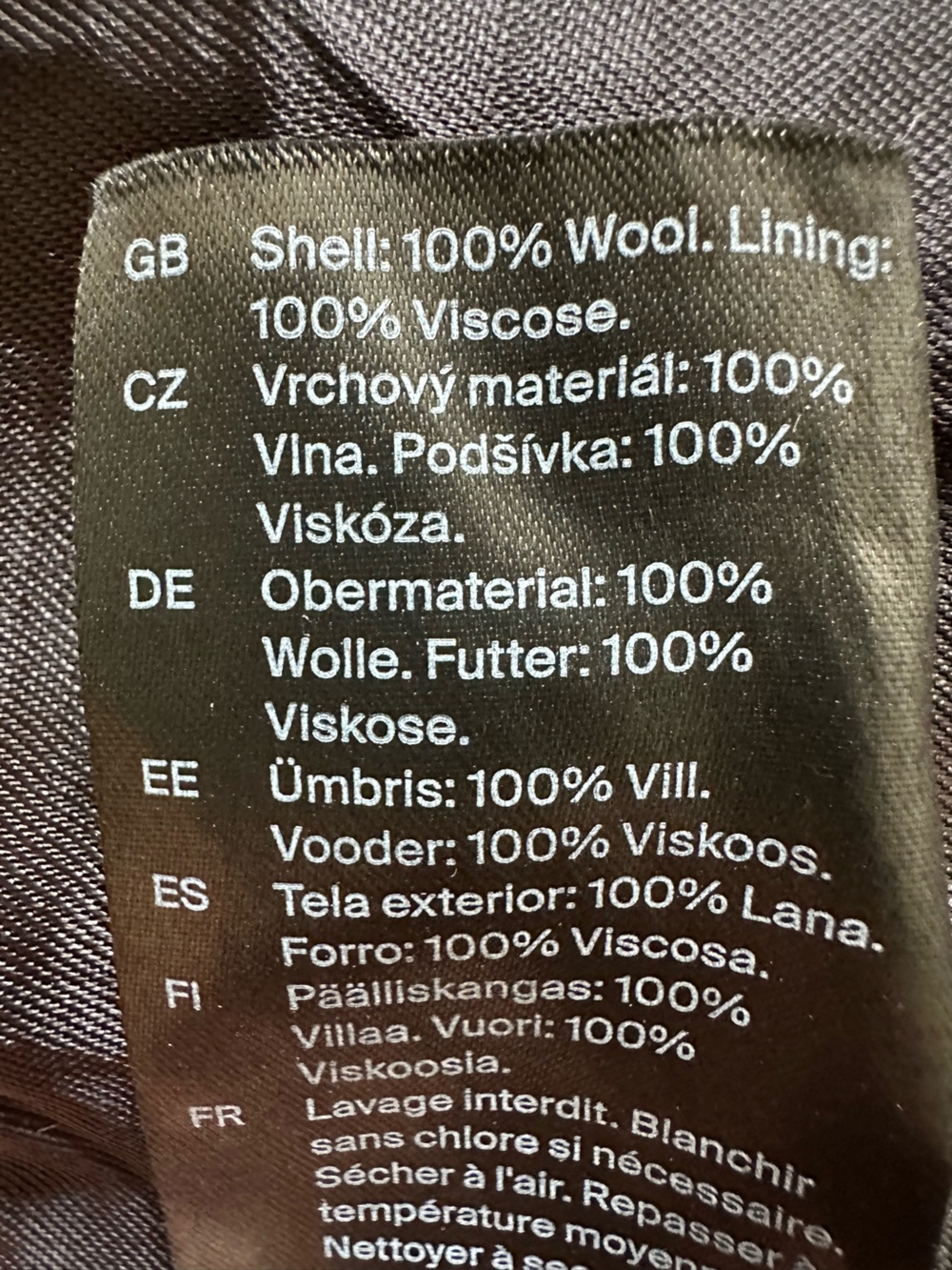 COS Hooded Wool Coat Black XS 100% Wool - Picture 10 of 11